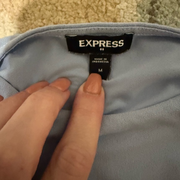 Express‎ Light Blue Bodysuit – Size Medium - Picture 2 of 2